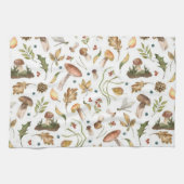 Linge De Cuisine Champignons d'automne Feuille Fir Cone Dragonfly (Horizontal)