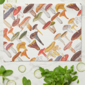 Linge De Cuisine Champignons de champignons de paris de Les (Plié)