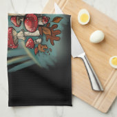 Linge De Cuisine Champignons des tabourets (Quart Plié)