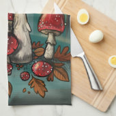 Linge De Cuisine Champignons enchantés (Quart Plié)