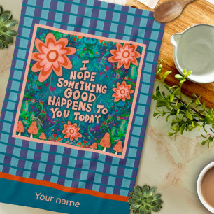 Linge De Cuisine Champignons Quelque Chose Bon Citation Nom Plaid É