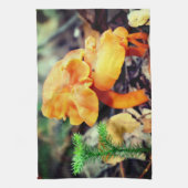 Linge De Cuisine Champignons sauvages d'orange pâle gros (Vertical)