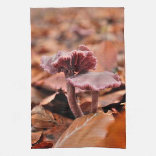 Linge De Cuisine Champignons violets (Vertical)
