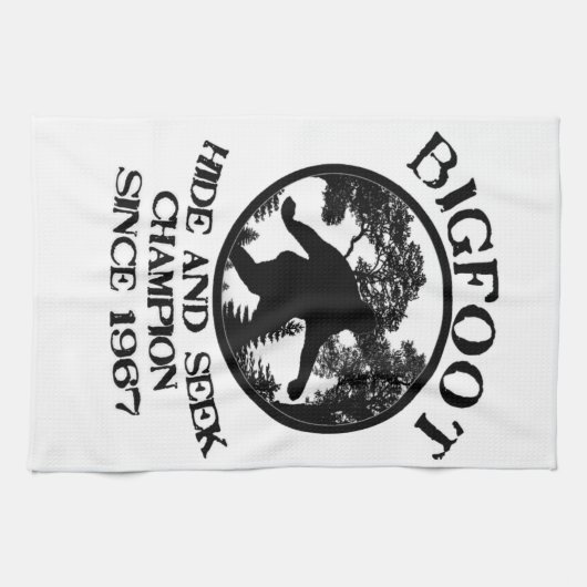 Linge De Cuisine Champion de cache-cache de Bigfoot depuis 1967 (Horizontal)