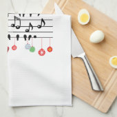 Linge De Cuisine Chanson de Noël chant des oiseaux (Quart Plié)