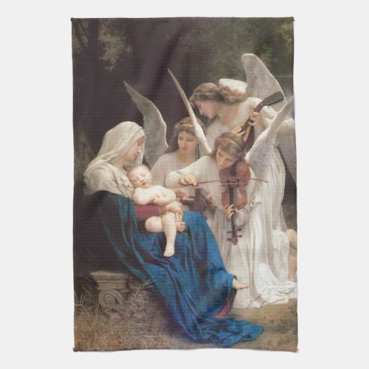 Linge De Cuisine Chant des Anges (1881) de Bouguereau (Vertical)