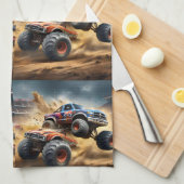 Linge De Cuisine Chaos on Wheels : Monster Truck Smash Derby, (Quart Plié)