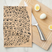 Linge De Cuisine Chapeau de fleurs (Quart Plié)