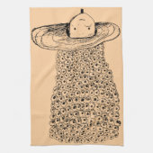 Linge De Cuisine Chapeau de fleurs (Vertical)