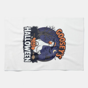 Linge De Cuisine Chapeau de sorcière citrouille d'oie Halloween de