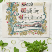 Linge De Cuisine Chaque bon souhait pour Noël (Plié)