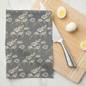 Linge De Cuisine Charcoal daisy (Quart Plié)