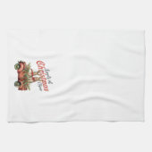 Linge De Cuisine Charges de lapins de Noël en Camion Rouge (Horizontal)