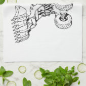 Linge De Cuisine Chargeur frontal (Plié)