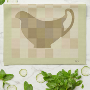 Linge De Cuisine Chariot de chaudière Gravy Boat (sauge)