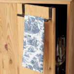 Linge De Cuisine Chariot français vintage de l'aube Toile de Jouy-B<br><div class="desc">Magnifiquement reconstruit vintage toile de jouy motif inspiré par la sculpture de Guido Reni Le Char de L'Aurore vers 1790 gravure sur cuivre sur textile. Ce motif complexe présente des scènes de dieux et de déesses grecques,  des temples,  des animaux exotiques,  des créatures marines mythiques et des paysages imaginaires.</div>