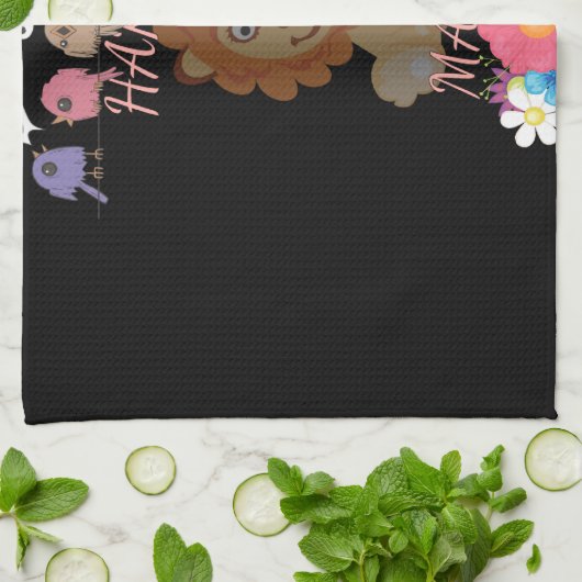 Linge De Cuisine Charmant "Flora and Fauna Hakuna Matata" Lion bébé (Plié)