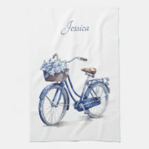 Charme de cottage floral vélo bleu de Delft