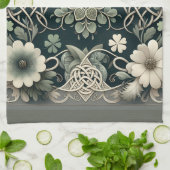 Linge De Cuisine Charme floral du trèfle celtique (Plié)