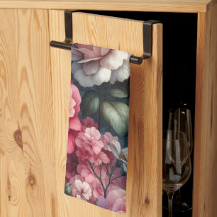 Linge De Cuisine Charme Floral Rose intemporel