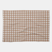 Linge De Cuisine Charme Gingham Brun (Horizontal)