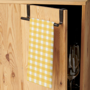 Linge De Cuisine Charme Gingham Jaune