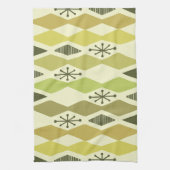 Linge De Cuisine Chartreuse géométrique de l'ère atomique (Vertical)