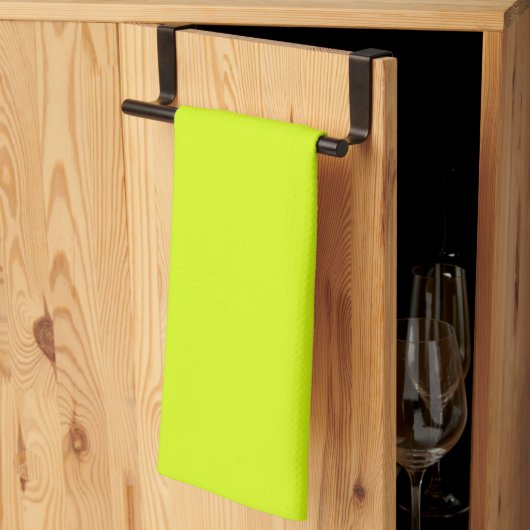 Linge De Cuisine Chartreuse Jaune (couleur unie) (Pliage en tiers)