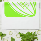 Linge De Cuisine Chartreuse, Rugby vert néon (Plié)