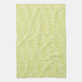 LINGE DE CUISINE CHARTREUSE ZEBRA STRIPE (Vertical)