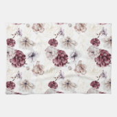 Linge De Cuisine Chasse Automne Gold Burgandy Automne Floral (Horizontal)