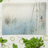 Linge De Cuisine Chasse aux martin-pêcheurs - Ohara Koson - (Plié)