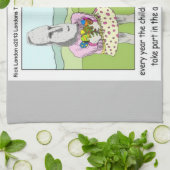 Linge De Cuisine Chasse aux oeufs sur l'île de Pâques par Rick Lond (Plié)