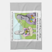 Linge De Cuisine Chasse aux oeufs sur l'île de Pâques par Rick Lond (Vertical)