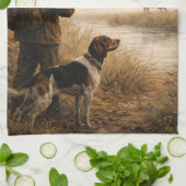 Linge De Cuisine Chasse dans la brume (Plié)