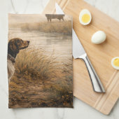 Linge De Cuisine Chasse dans la brume (Quart Plié)