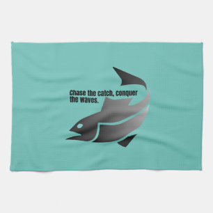 Linge De Cuisine Chasse la prise, conquiert les vagues.