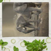 Linge De Cuisine Chasseur d'éléphants en Safari (Plié)