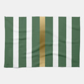 Linge De Cuisine Chasseur D'Or Grandes Vertes Et Blanches (Horizontal)