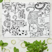 Linge De Cuisine Chat (Plié)