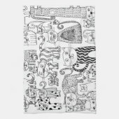 Linge De Cuisine Chat (Vertical)