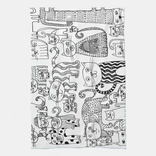 Linge De Cuisine Chat (Vertical)