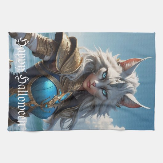 Linge De Cuisine Chat à oeil bleu (Horizontal)