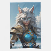 Linge De Cuisine Chat à oeil bleu (Vertical)