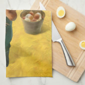 Linge De Cuisine Chat adorable avec Hen à la ferme (Quart Plié)