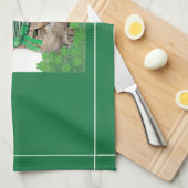 Linge De Cuisine Chat amusant à la Saint-Patrick (Quart Plié)