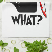 Linge De Cuisine Chat assassin avec couteau (Plié)