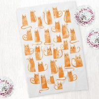 Chat au gingembre orange amusant