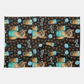 Linge De Cuisine Chat avec café glacé pour les amoureux de chats si (Horizontal)