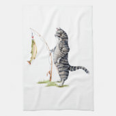 Linge De Cuisine Chat avec poisson (Vertical)